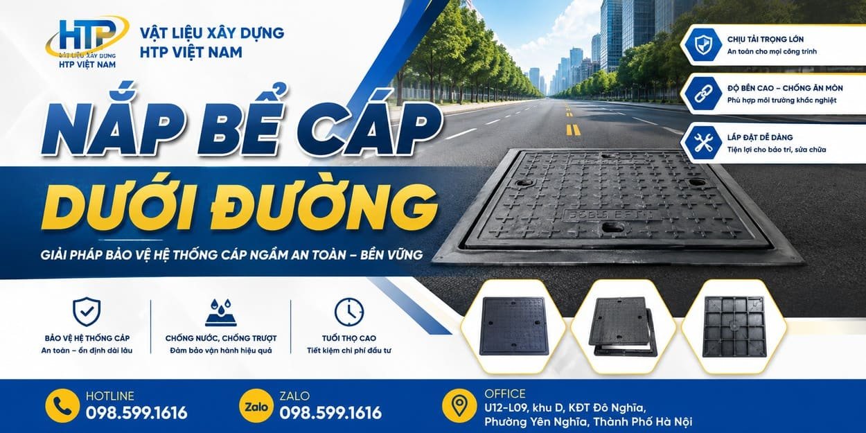 Nắp bể cáp dưới đường