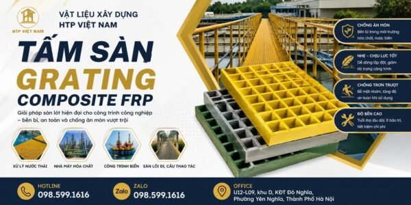 Tấm sàn Grating Composite FRP