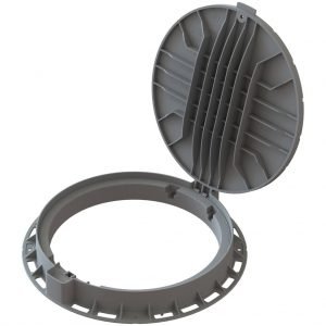 Nắp hố ga composite khung tròn