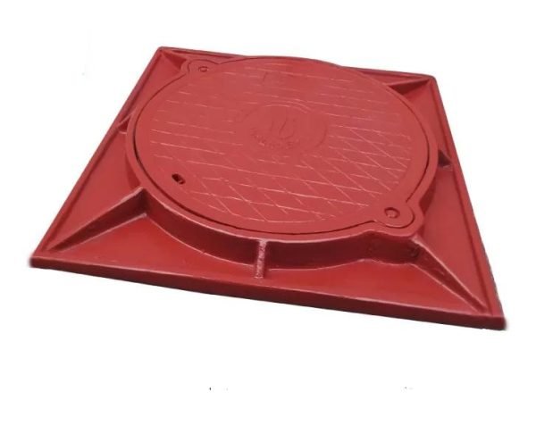 Nắp hố ga composite 800×800 khung âm nắp tròn