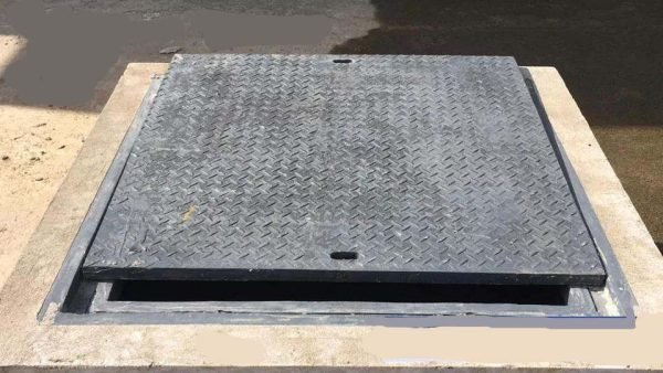 Nắp hố ga gang 1000×1000 khung vuông nắp vuông