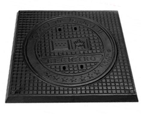 Nắp hố ga thân vuông nắp tròn D400 kích thước 900 x 900