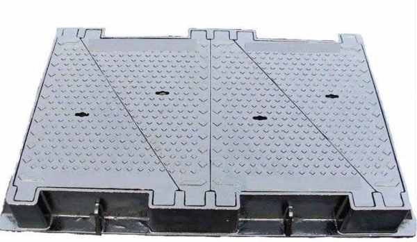 Nắp bể cáp bưu điện 04 cánh D400