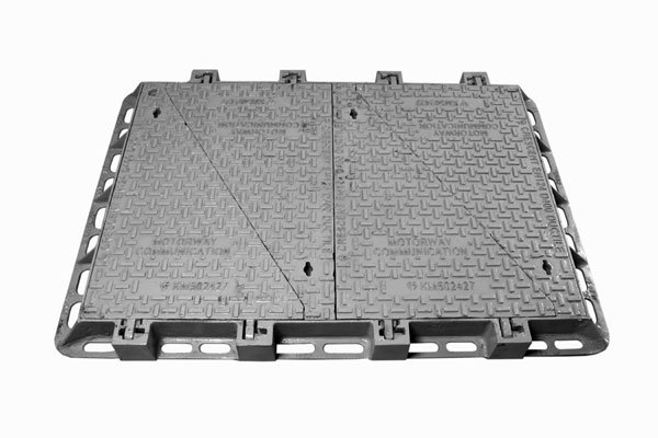 Nắp bể cáp bưu điện 04 cánh D400