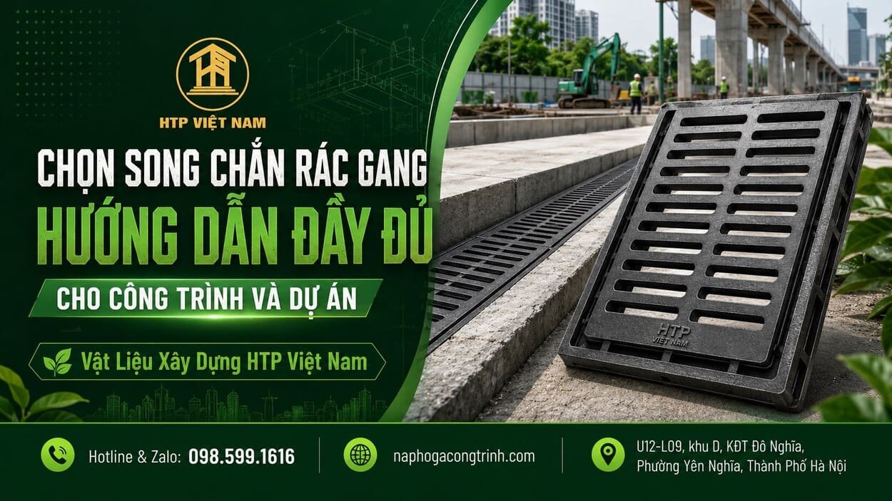 Song chắn rác bằng gang