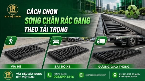 Cách chọn song chắn rác gang theo tải trọng