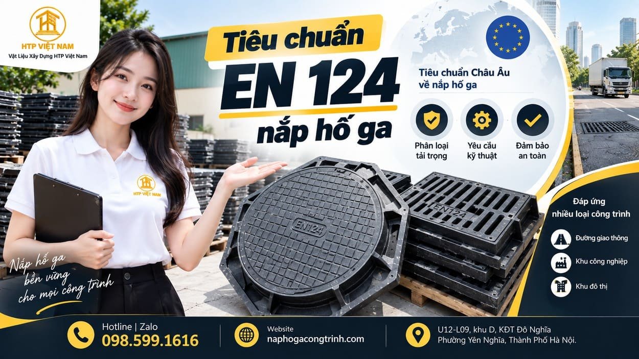 Tiêu chuẩn EN 124 nắp hố ga