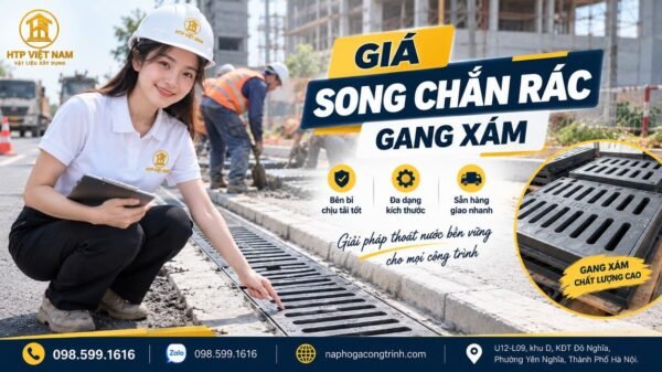 Giá song chắn rác gang xám