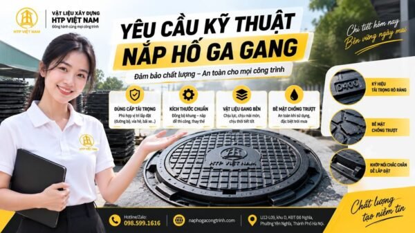 Yêu cầu kỹ thuật nắp hố ga gang