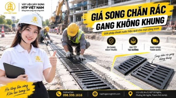 Giá song chắn rác gang không khung