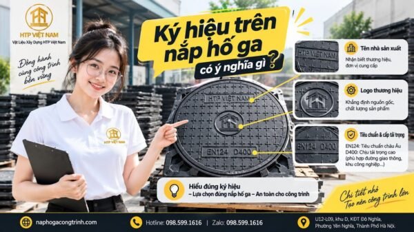 Ký hiệu trên nắp hố ga có ý nghĩa gì