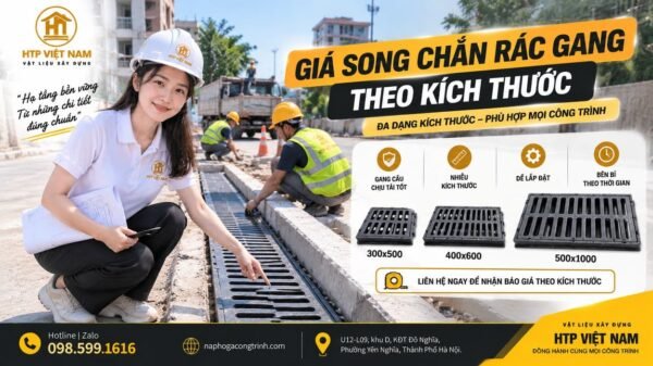 Giá song chắn rác gang theo kích thước