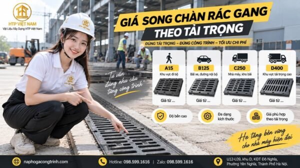 Giá song chắn rác gang theo tải trọng