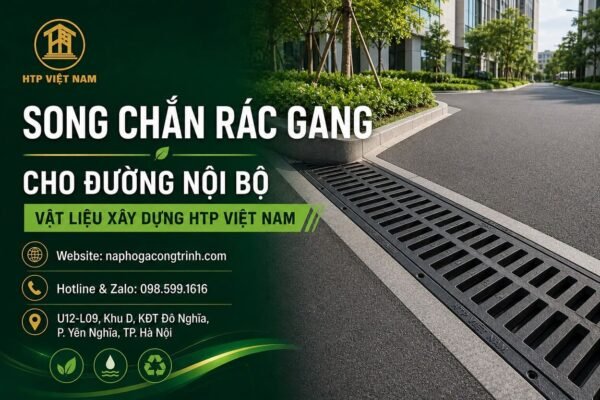 Song chắn rác gang cho đường nội bộ