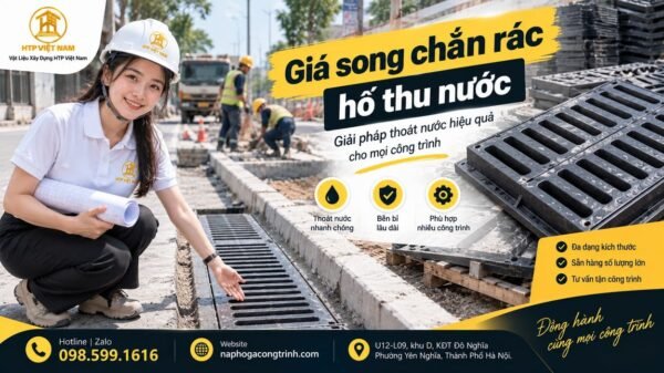 Giá song chắn rác hố thu nước