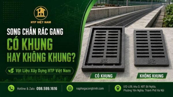 Song chắn rác gang có khung hay không khung