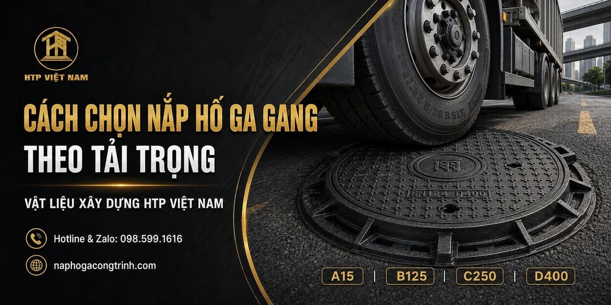 Cách chọn nắp hố ga gang theo tải trọng