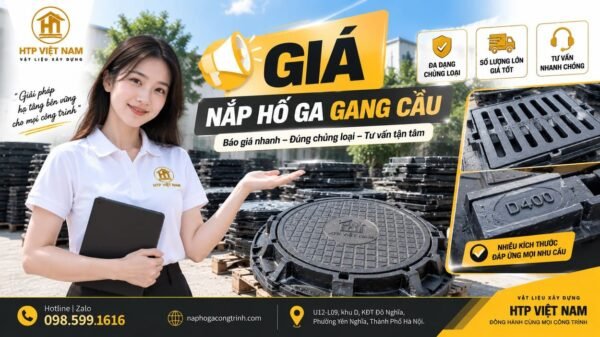 Giá nắp hố ga gang cầu