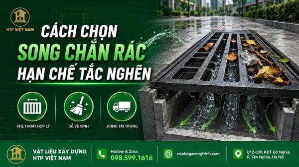 Cách chọn song chắn rác hạn chế tắc nghẽn