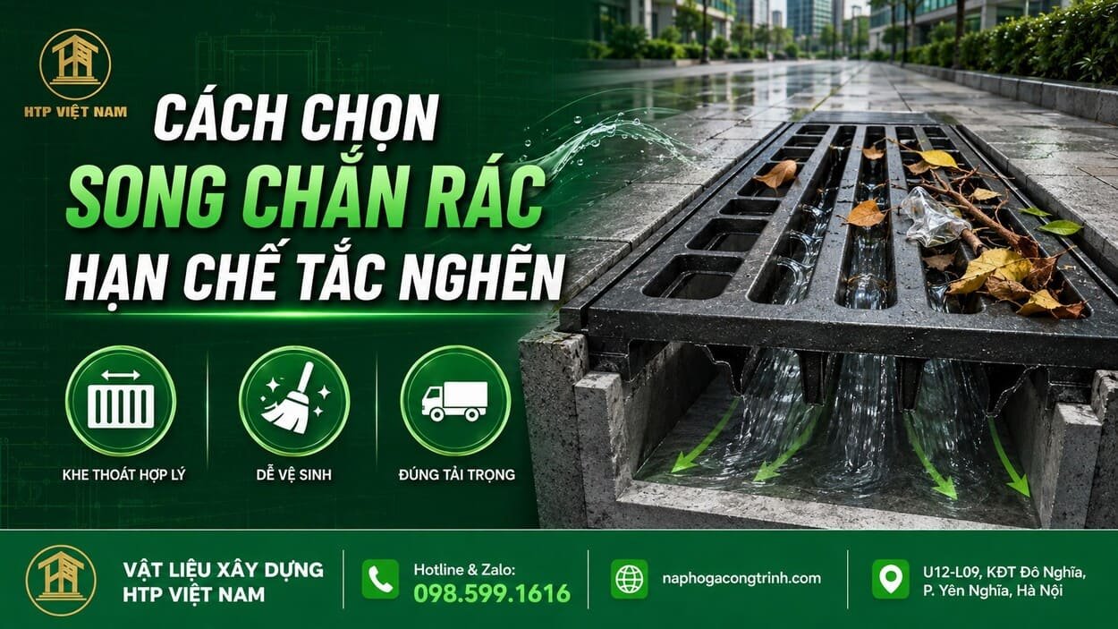 Cách chọn song chắn rác hạn chế tắc nghẽn