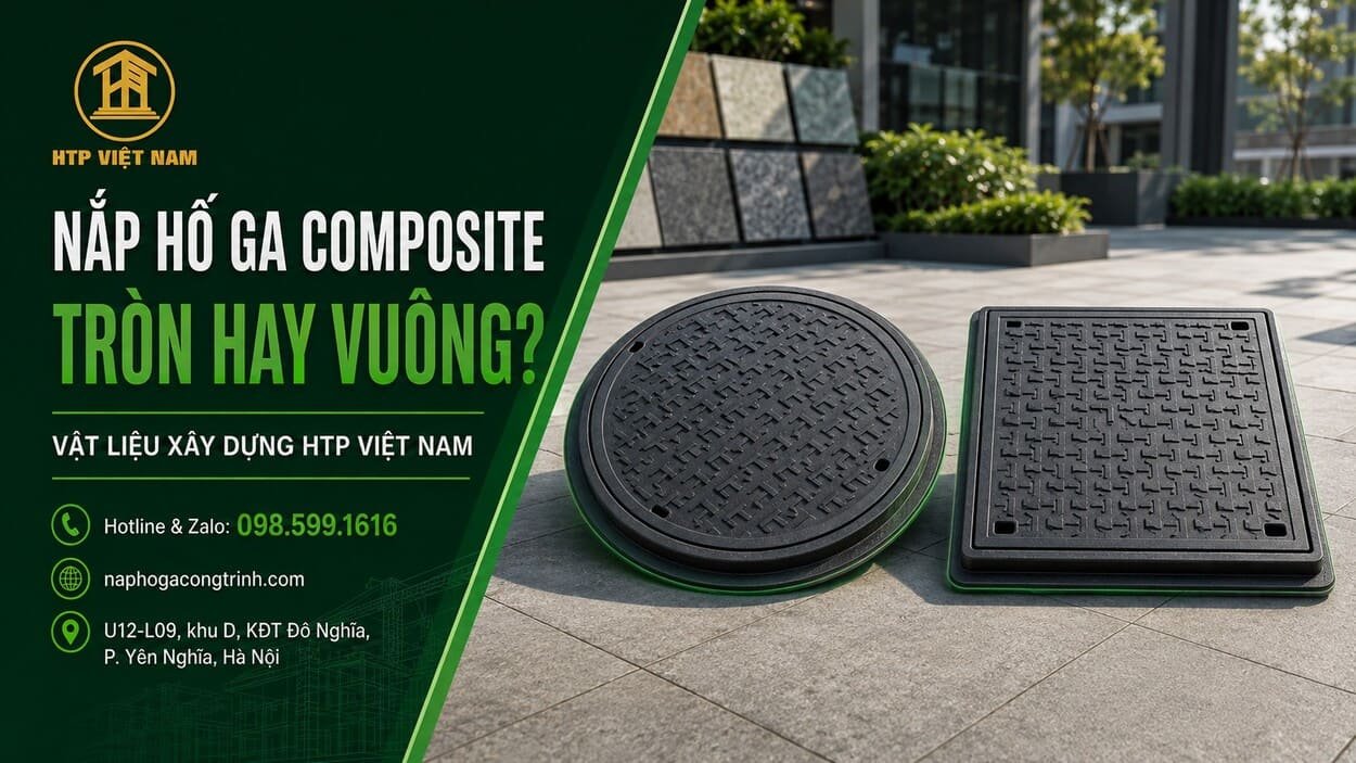 Nắp hố ga composite tròn hay vuông