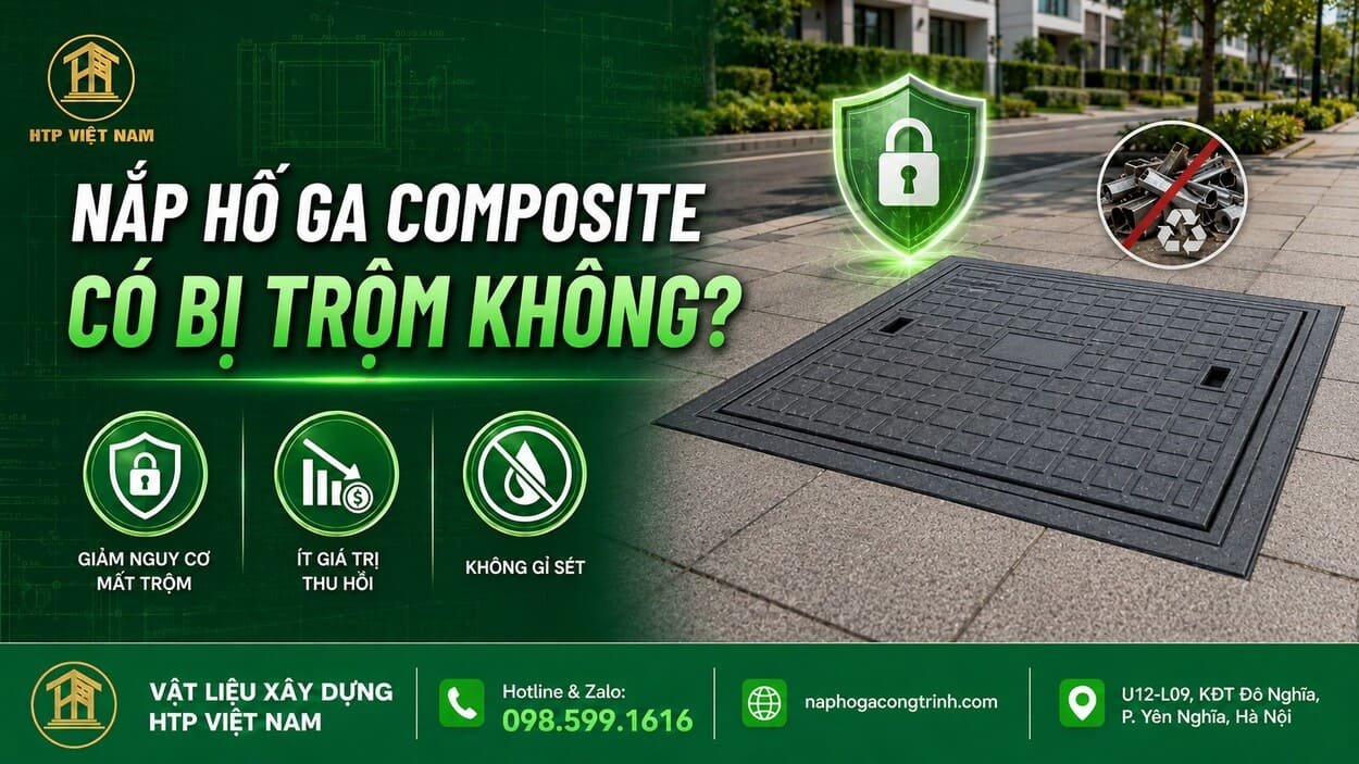 Nắp hố ga composite có bị trộm không