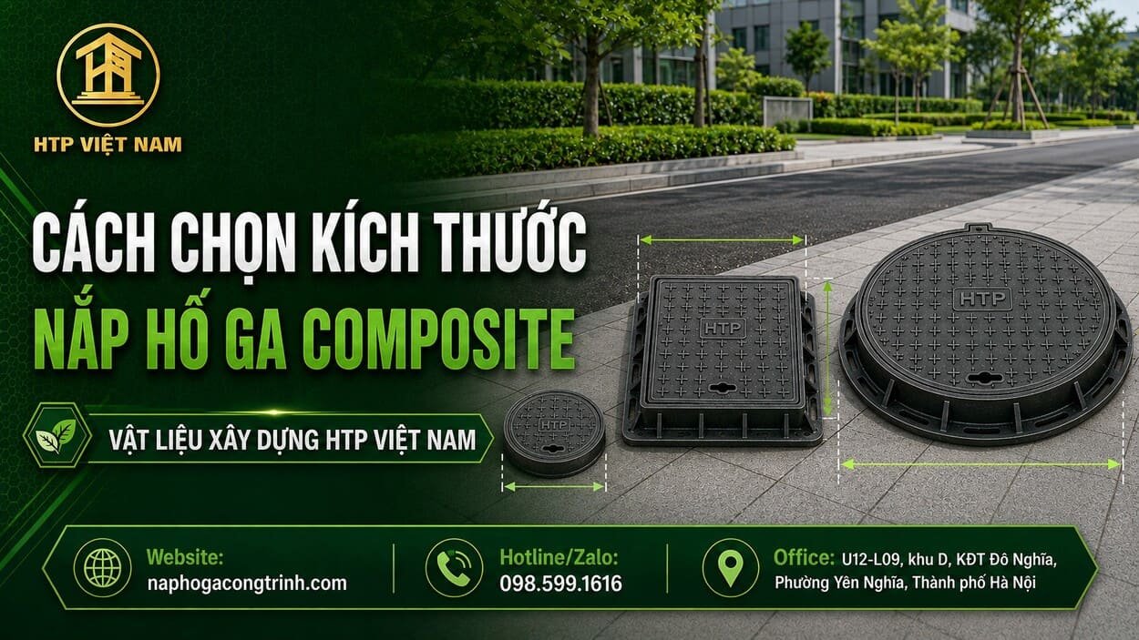 Cách chọn kích thước nắp hố ga composite