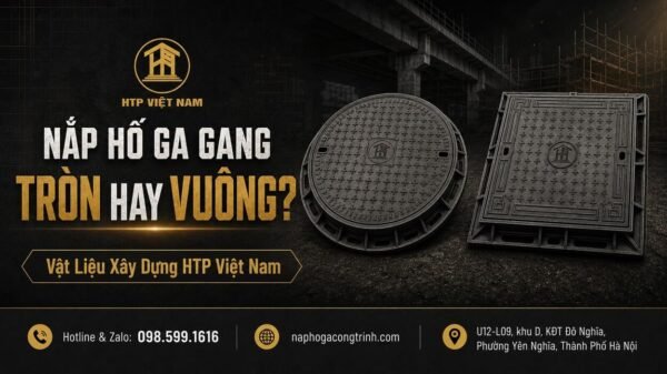 Nắp hố ga gang tròn hay vuông
