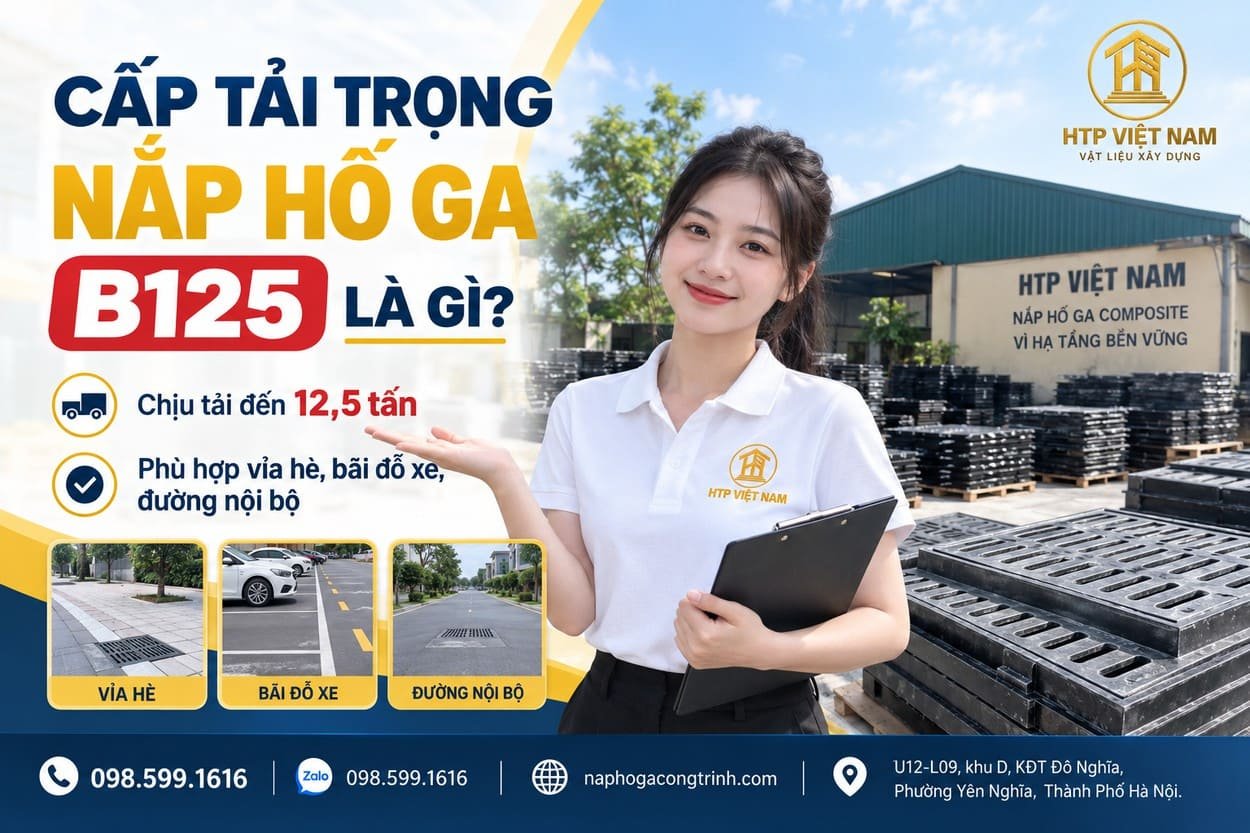 Cấp tải trọng nắp hố ga B125 là gì?