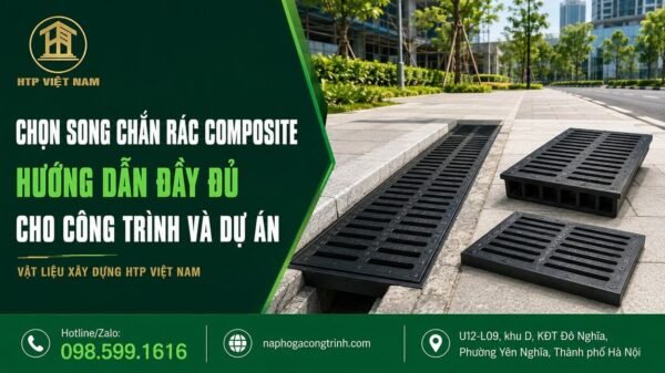 Cách chọn khe thoát nước song chắn rác composite
