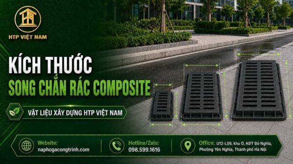 Kích thước song chắn rác composite