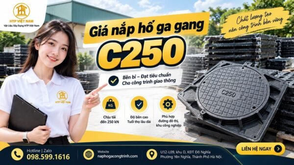 Giá nắp hố ga gang C250