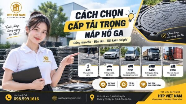 Cách chọn cấp tải trọng nắp hố ga