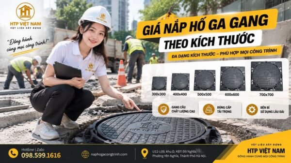 Giá nắp hố ga gang theo kích thước