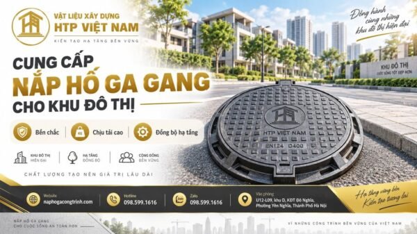 Cung cấp nắp hố ga gang cho khu đô thị