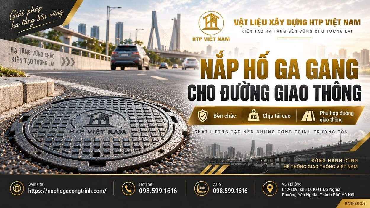 Nắp hố ga gang cho đường giao thông