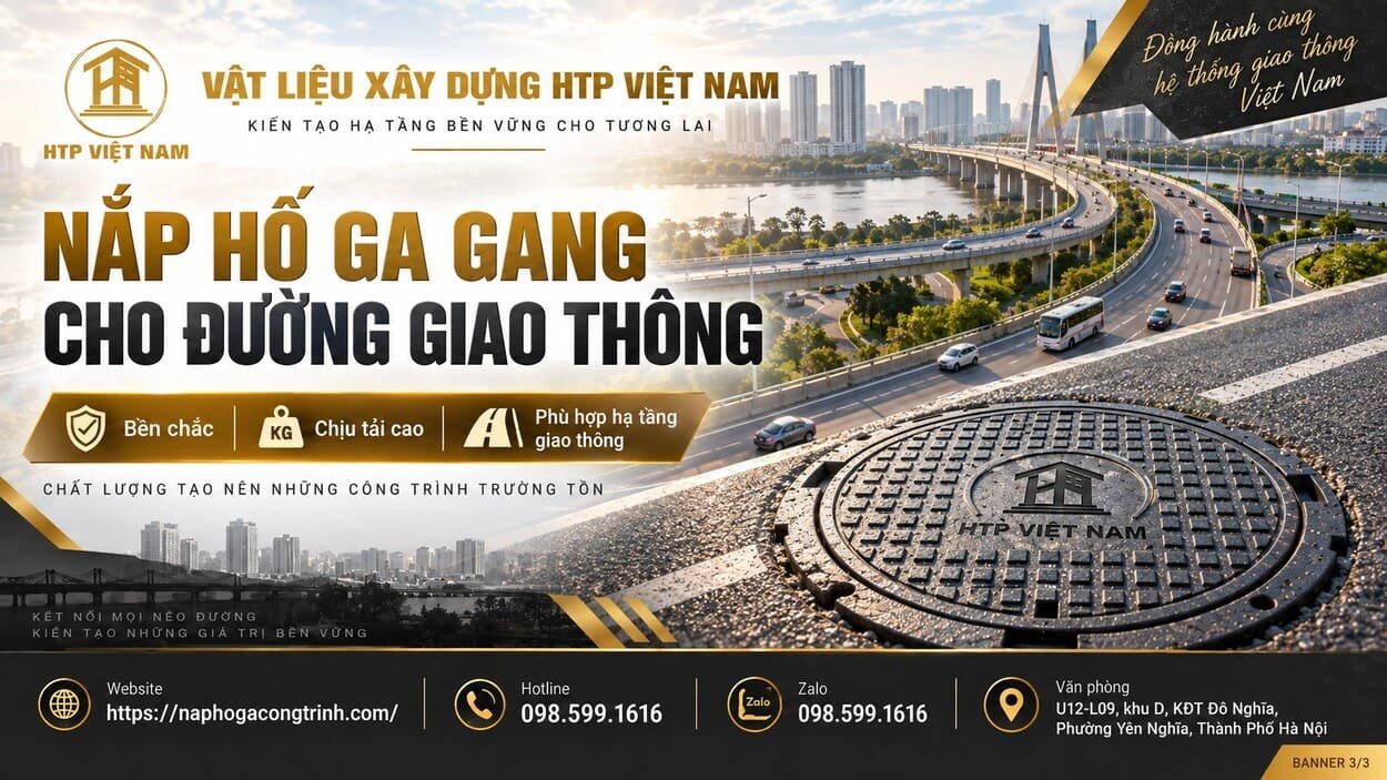 Nắp hố ga gang cho đường giao thông