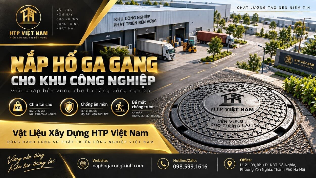 Nắp hố ga gang cho khu công nghiệp