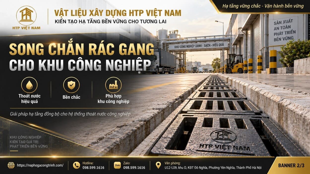 Song chắn rác cho khu công nghiệp