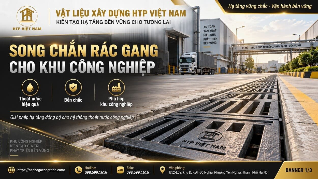 Song chắn rác cho khu công nghiệp