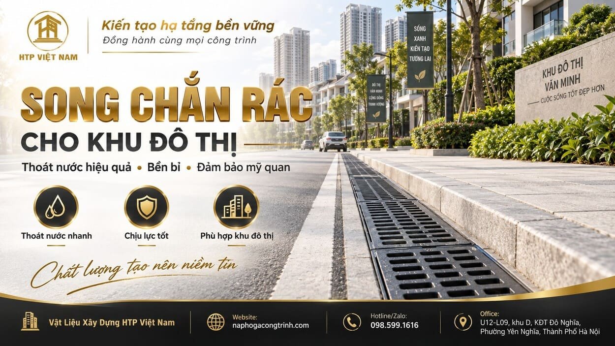 Song chắn rác cho khu đô thị