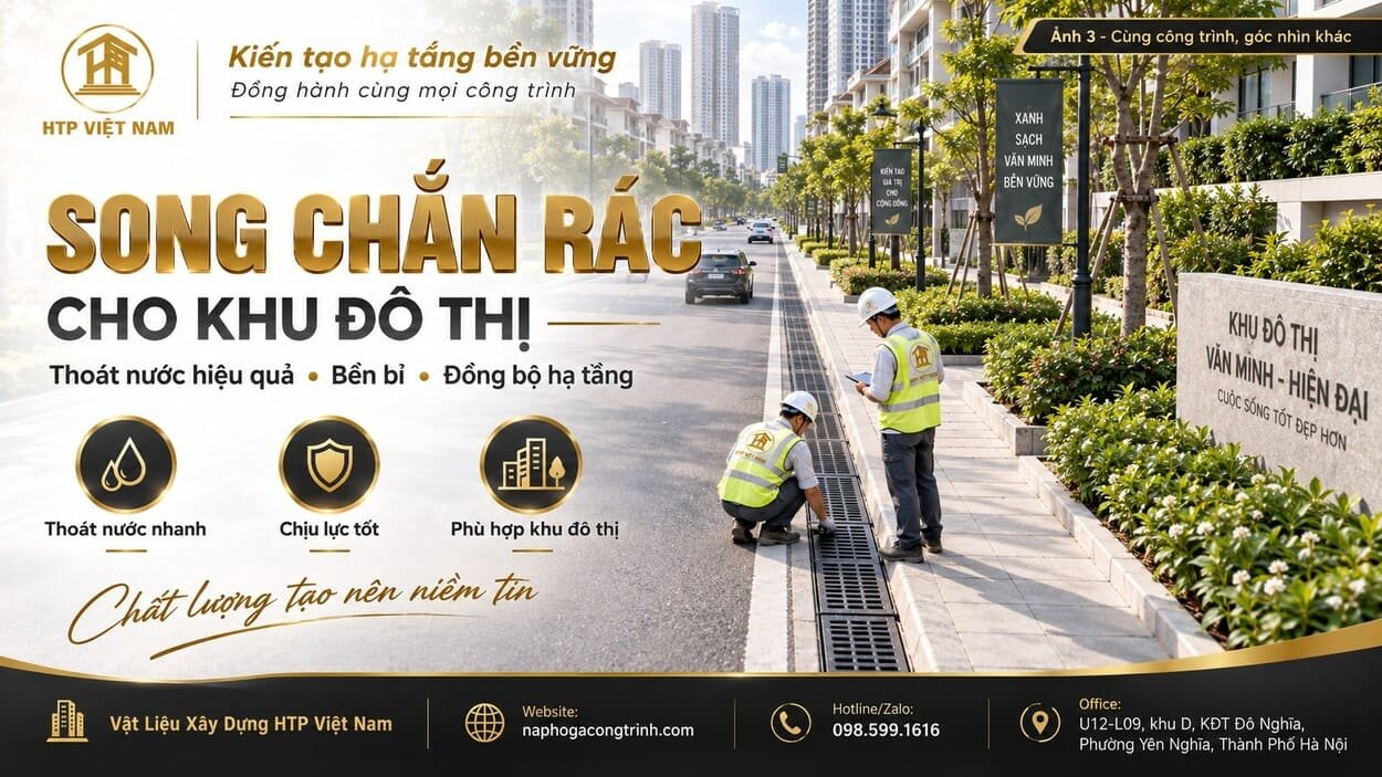 Song chắn rác cho khu đô thị