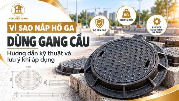 Vì sao nắp hố ga dùng gang cầu