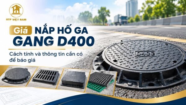 Giá nắp hố ga gang D400: Cách tính và yêu cầu báo giá