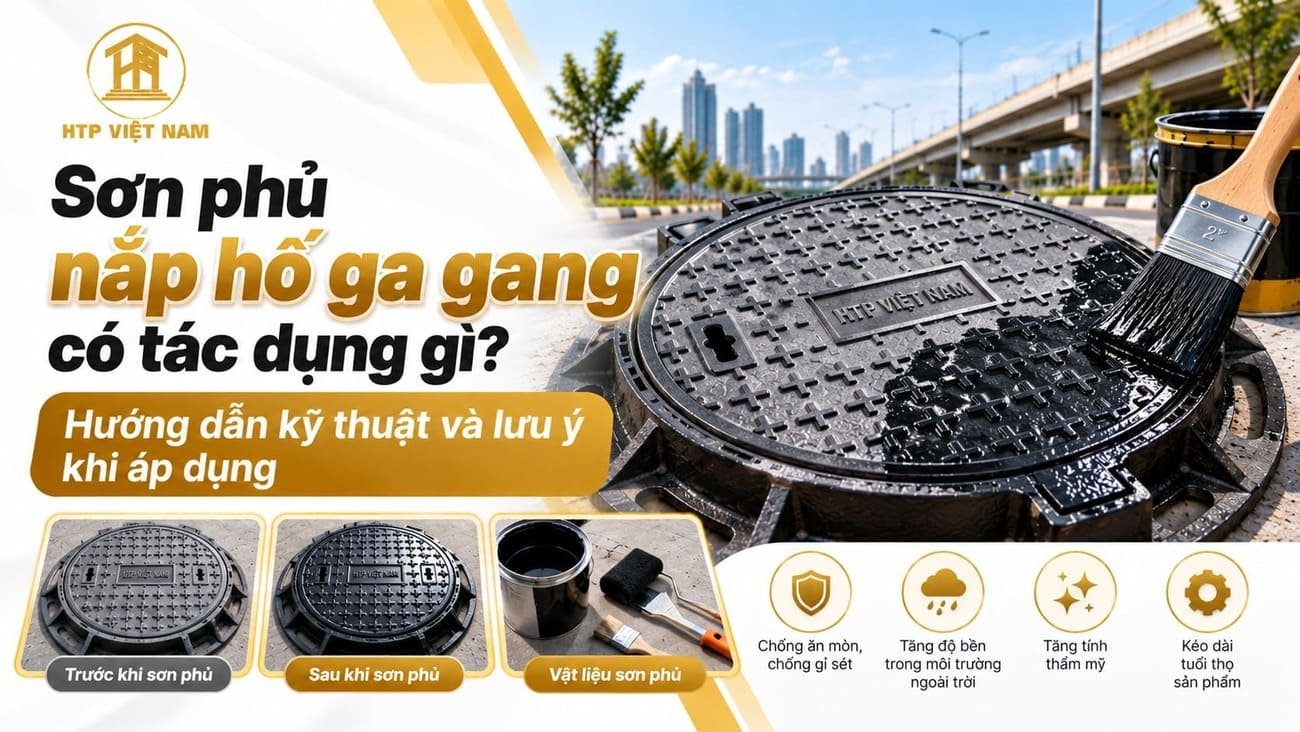 Sơn phủ nắp hố ga gang có tác dụng gì